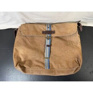 Guess‎ Messenger Bag Unisex Large Tan Vintage F-3 Corduroy Y2K Skater Utility